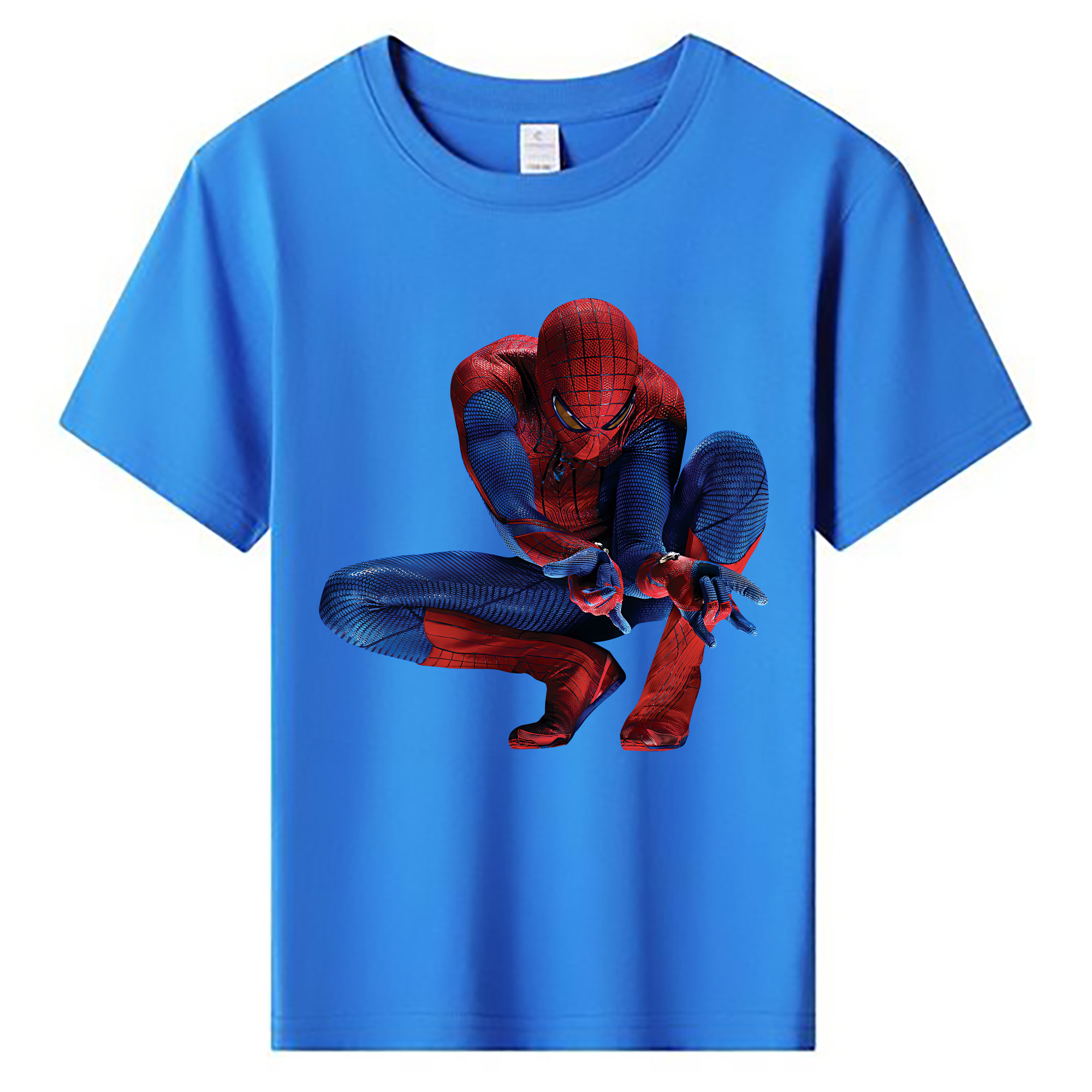 （画像用） Spider Man スパイダーマン 綿100％キッズTシャツ（フロントプリント）